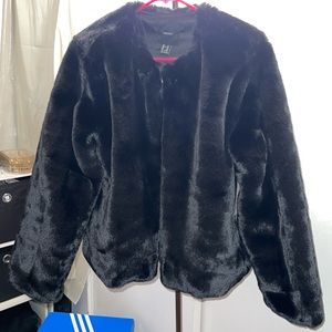 Faux fur coat